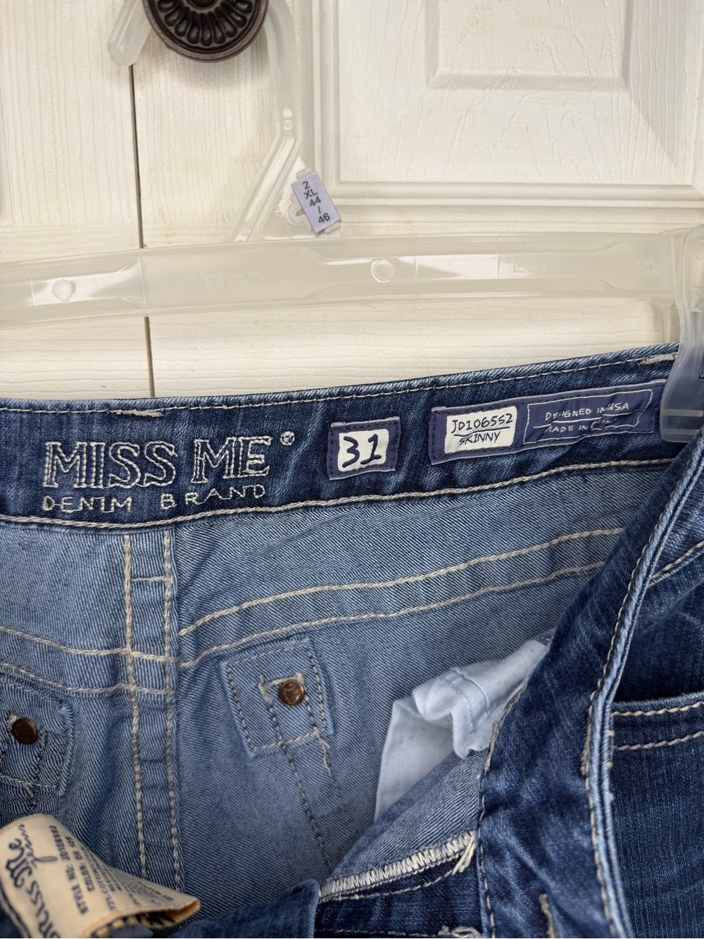 Miss Me Blue Skinny Jeans - Size 31